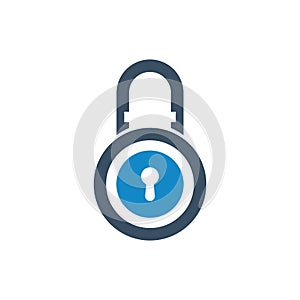 Lock security safety password padlock shield secure icon vector illustration