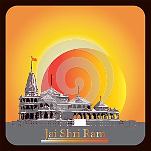 Ram Mandir, Jai Shri Ram religious of Indian Temple photo