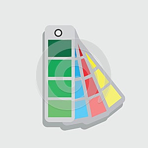 Color derivative palette icon set photo