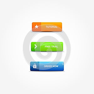 Tutorial, Free Trial & Order Now Buttons