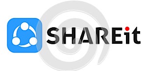 Shareit logo icon, Isolated on white background.