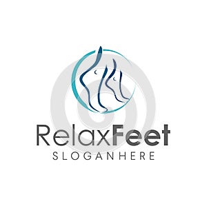 Foot Health Logo Template Design Vector, Emblem, Concept Design. Foot podiatry logo template Creative Symbol Icon. Podiatric foot