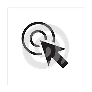 Circle And Arrow Black Logo Vector