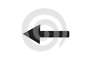 Icon arrow direction on a white background and black