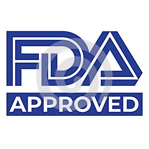 FDA approved in blue color