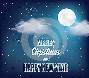 Merry Christmas and Happy New year card