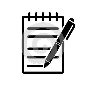 Note book icon vector image