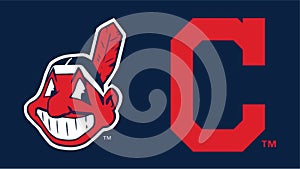 Cleveland Indians logo on white background