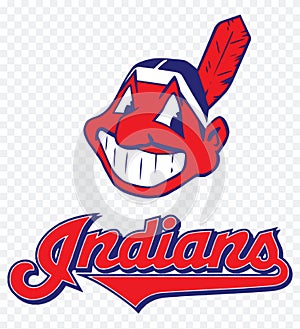 Cleveland Indians logo on white background