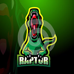 raptor mascot logo design