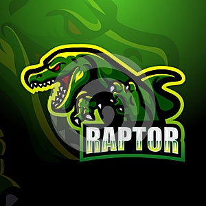 raptor mascot logo design