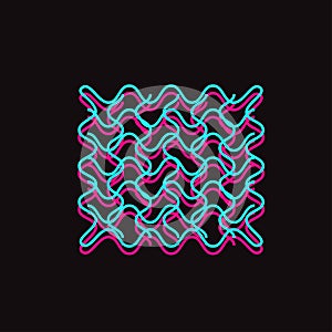 Abstract graphic tees design for futuristic style