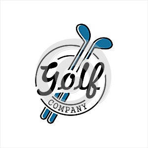 Modern Golf Sport logo designs concept vector, Luxury logo design template vector illustration