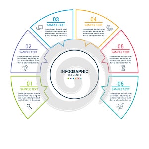 Business infographic template.