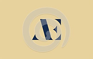 joined letter AE logo design photo