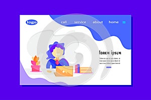 Landing page of receptionist in the desktop