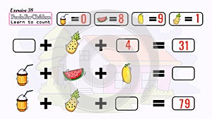 Puzzle to kids learn solve it children learning math Exercise 38