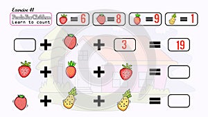 Puzzle to kids learn solve it children learning math Exercise 41