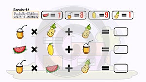Puzzle to kids learn solve it children learning math Exercise 32