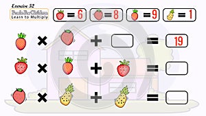 Puzzle to kids learn solve it children learning math Exercise 32