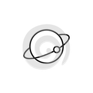 Planet vector isolated icon symbol for graphic and web design