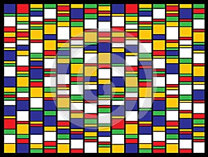 Print vector pattern of primary colour blocks photo