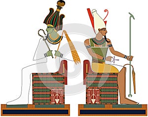 Osiris and Atum