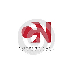 Initial Letter CN Logo - Minimal Vector Logo photo