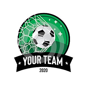 Football Club logo in Bagde design style photo
