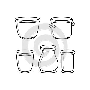 Household necessities container vector illustration photo