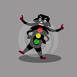 Traffic light icon photo
