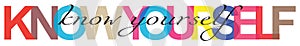 Know yourself letters