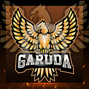 Garuda mascot. esport logo design
