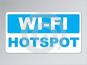 Wi-fi hotspot sign photo