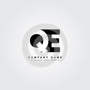 Initial Letter QE Logo - Minimal Business Logo photo