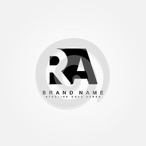 Initial Letter RA Logo - Simple Business Logo photo