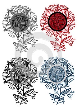 Fantasy_collection of flowers