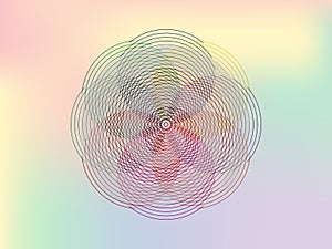 Pride iconic rainbow color