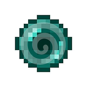 Pixel Art of Ender Pearl.