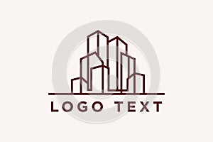 Modern city logo design minimalist
