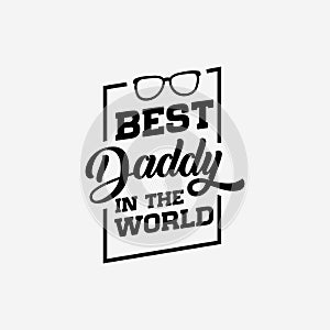 Happy Father's day typography design