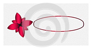 Vector Logo flower isolated on white background stock illustration