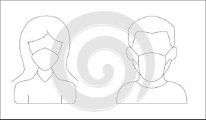 Icoon of Coronavirus Protection Related