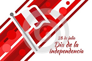 Translate: July 28, Independence day dia de la independencia of Peru photo