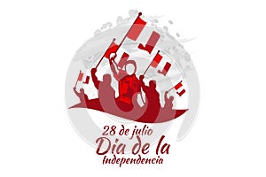 Translate: July 28, Independence day dia de la independencia of Peru photo