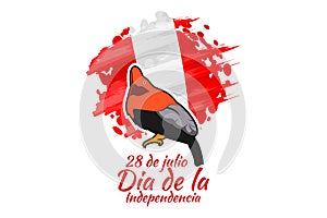Translate: July 28, Independence day dia de la independencia of Peru photo