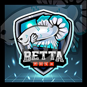Betta fish mascot. esport logo design