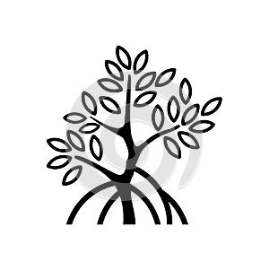 Mangrove tree logo design image