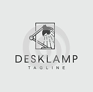 Table lamp Logo light furniture outline icon. Desk lamp simple line vector icon Symbol logo illustration. linear style sign for mo