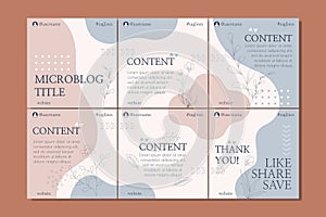 Microblog carousel slides template 3